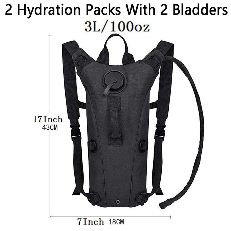 ATBP Tactical Water Hydration Pack Military 3L Water Bladder Carrier Backpack Leakproof for Running Jogging Cycling Hiking - Image 2